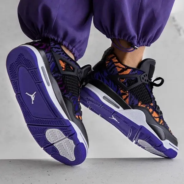 Giày Nike Air Jordan 4 Retro GS 'Rush Violet' BQ9043-401 - Ảnh 5