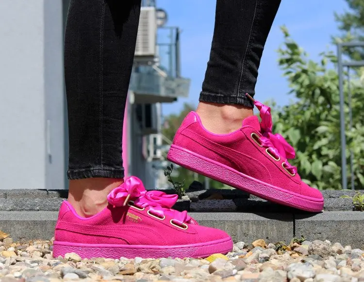 Giày Puma Suede Heart Satin W 'Pink' 362714-01 - Ảnh 3