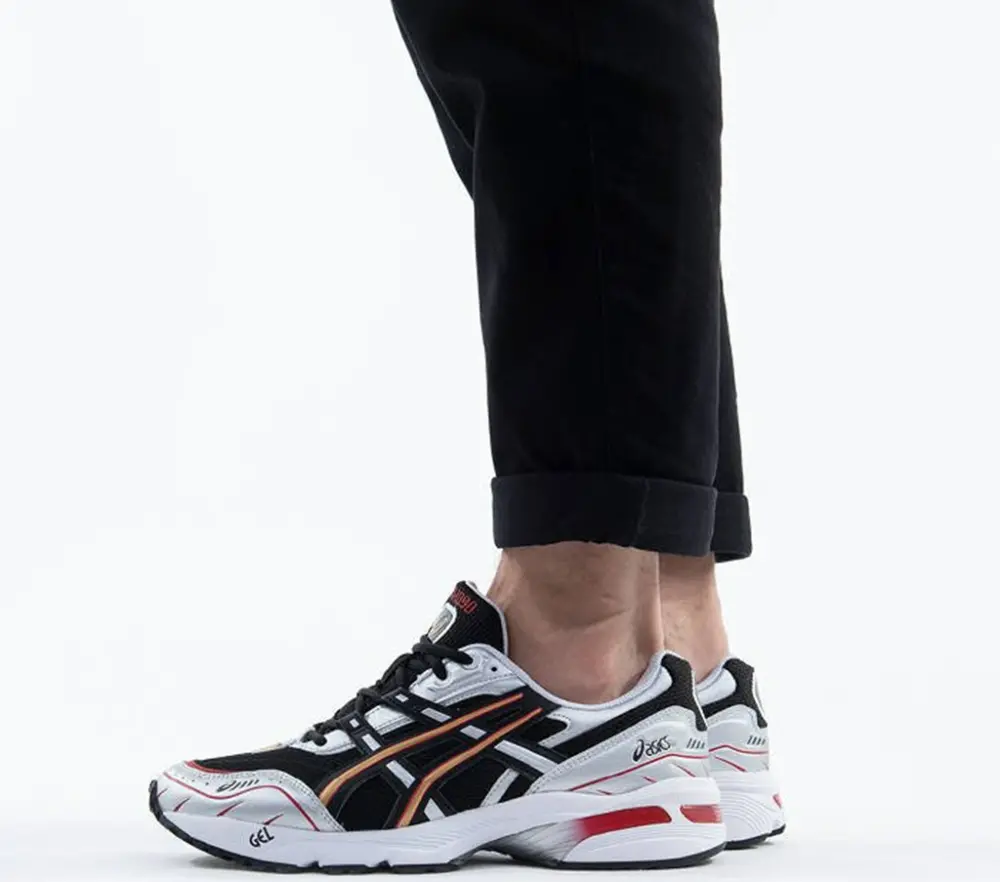 Alternative view of Giày Asics Gel 1090 'Black Silver' 1021A275-003