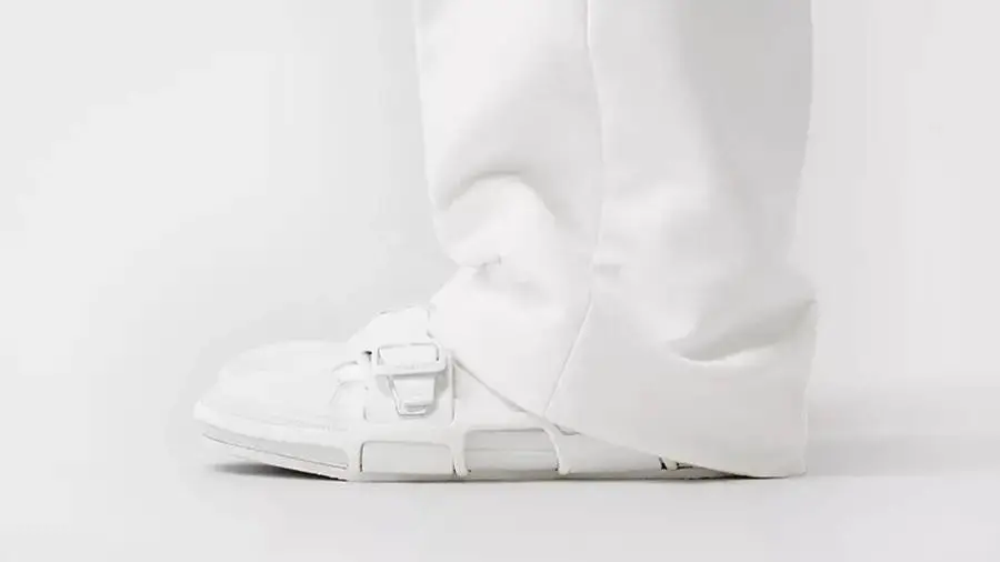 Alternative view of Giày Burberry Cotton and Leather Webb All White 80277871