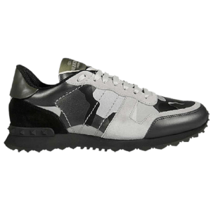 Giày Valentino Garavani Rockrunner Rockstud Lace 'Grey Black Camo' RY2S0723XVUIJ7