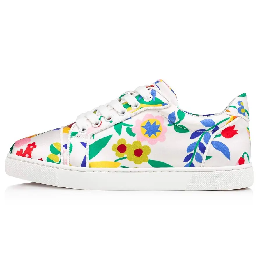 Giày Christian Louboutin Vieira Crepe Satin 'Multicolor Bianco' 1220738J322 - Ảnh 2
