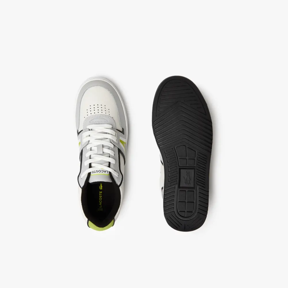 Giày Lacoste L001 Leather Contrast 'White Lime' RZ0036M52N-2Q5 - Ảnh 5