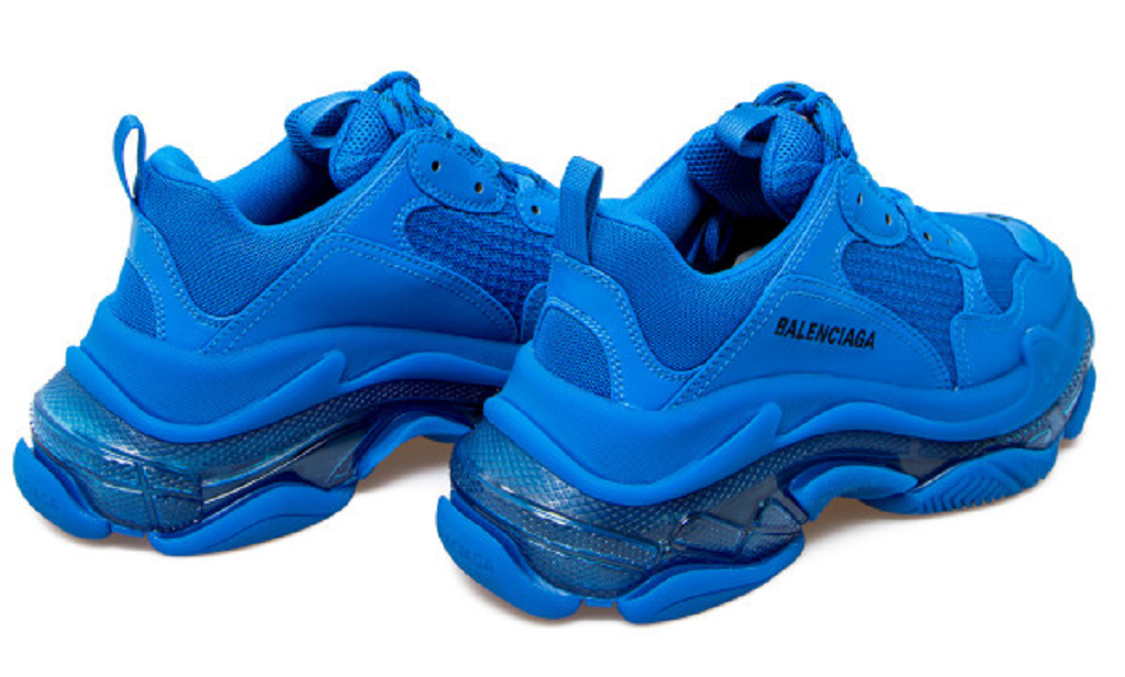 Giày Balenciaga Triple S Sneaker Clear Sole Deep Blue 541624 W2GA1 4210 - Ảnh 5