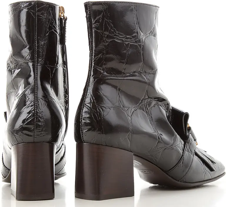 Alternative view of Giày Tod’s BLACK LEATHER ANKLE BOOTS XXW71C0DH90XLXB999