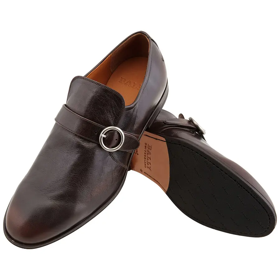 Giày Bally Leather Loafers 'Coffee' 6223033 - Ảnh 3