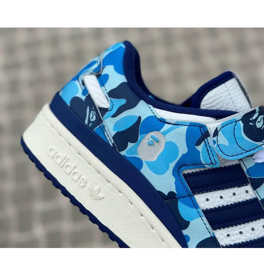 Giày Adidas Forum Low 84 x BAPE '30th Anniversary Blue' ID4772 - Ảnh 7
