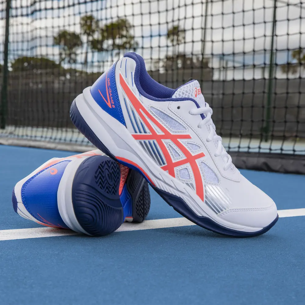 Giày Tennis Asics Gel Game 8 'White Blazing Coral' 1042A152-102 - Ảnh 5