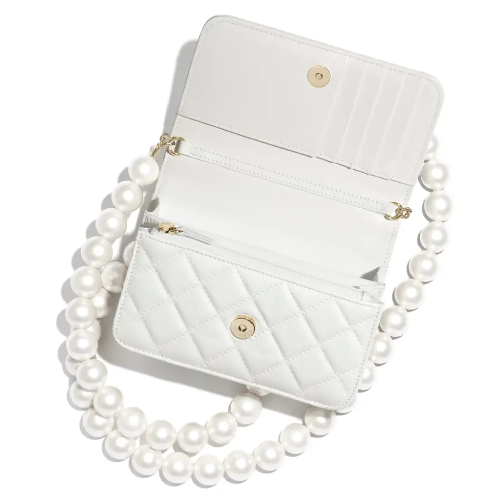 Túi Chanel Chain Wallet Lambskin 'White' AP1839-B04327-10601 - Ảnh 4