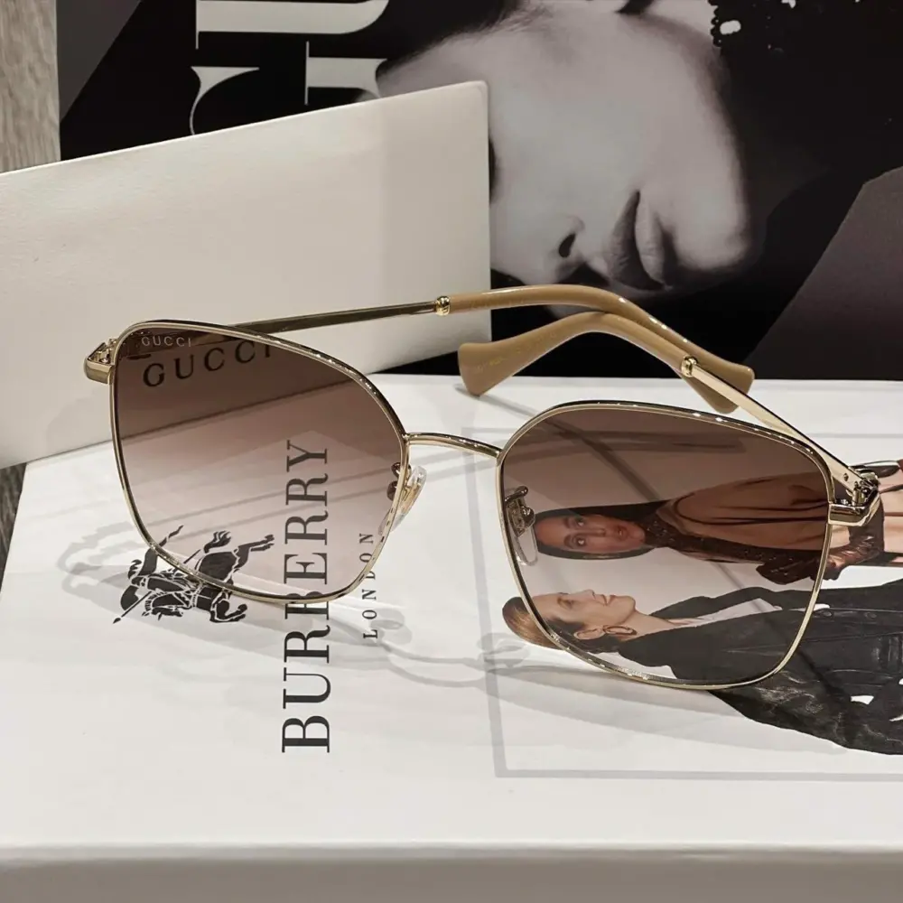 Kính Gucci Sunglasses Gradient 'Gold' GG1146SK-002 - Ảnh 4