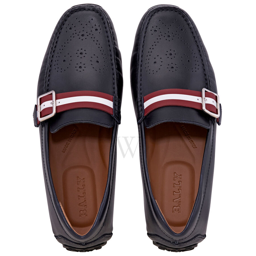 Giày Bally Pilcher Leather Loafers 'Ink' 6222968 - Ảnh 3