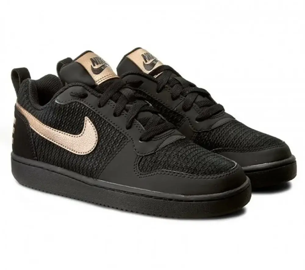 Giày Nike Court Borough Low Black Gold 861533-002 - Ảnh 4