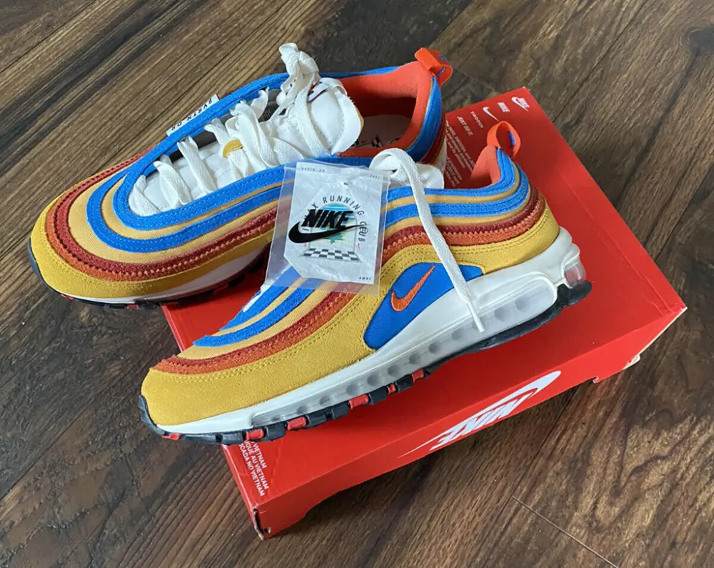 Giày Nike Air Max 97 SE 'Running Club Pollen Orange' DH1085-700 - Ảnh 4