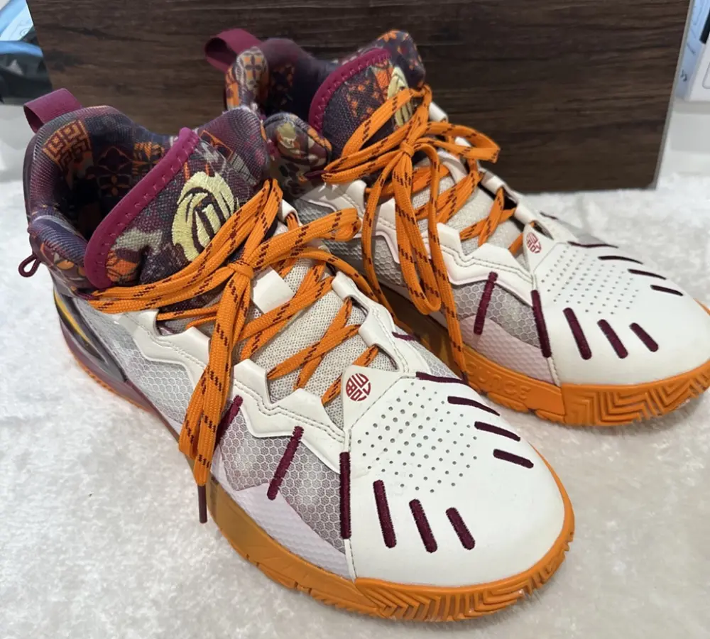 Giày Adidas D Rose Son of Chi 'White Bold Orange' GV8717 - Ảnh 6