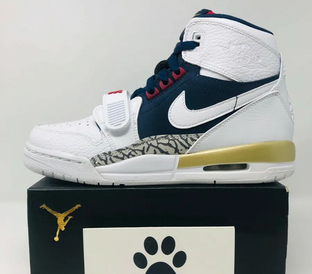 Giày Nike Jordan Legacy 312 GS 'Olympic' AT4040-101 - Ảnh 3