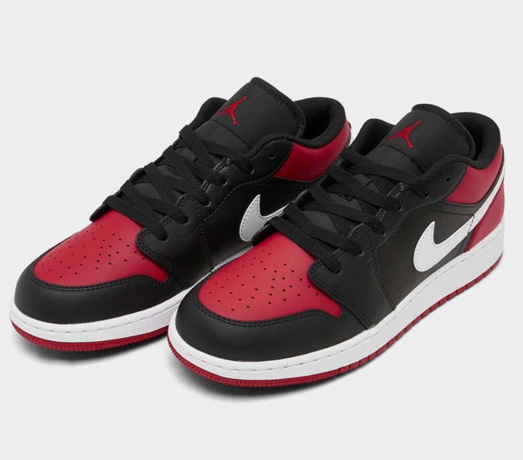 Giày Nike Air Jordan 1 Low GS 'Alternate Bred Toe' 553560-066 - Ảnh 4
