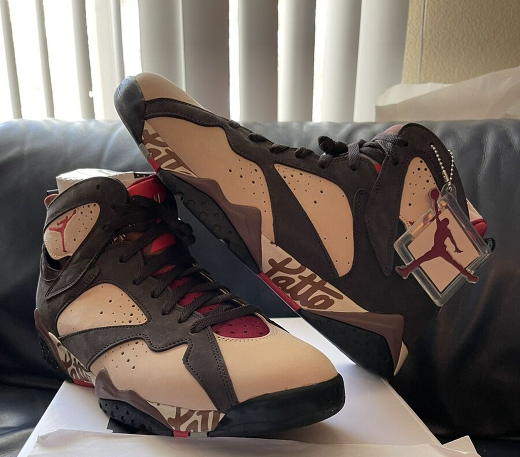 Giày Nike Air Jordan 7 Retro 'Patta Shimmer' AT3375-200 - Ảnh 4