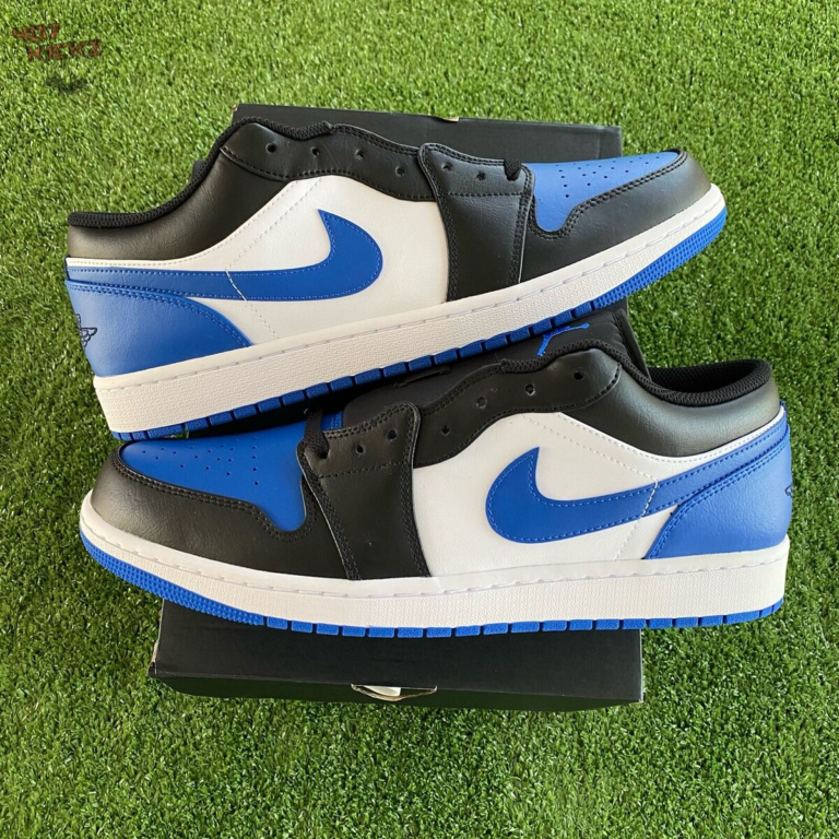 Giày Nike Air Jordan 1 Low ‘Royal Toe’ 553558-140 - Ảnh 2