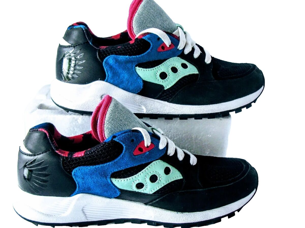 Giày Saucony X Boston Children's Hospital Unisex Luc Jazz 4000 'Black Blue Pink' S70531-1 - Ảnh 3