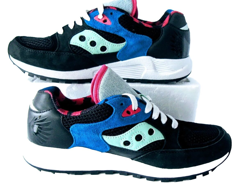 Giày Saucony X Boston Children's Hospital Unisex Luc Jazz 4000 'Black Blue Pink' S70531-1 - Ảnh 4