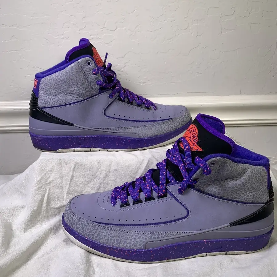Giày Nike Air Jordan 2 Retro 'Iron Purple' 385475-553 - Ảnh 3