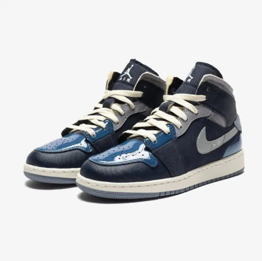 Giày Nike Air Jordan 1 Mid SE Craft ‘Obsidian’ DX2193-400 - Ảnh 3