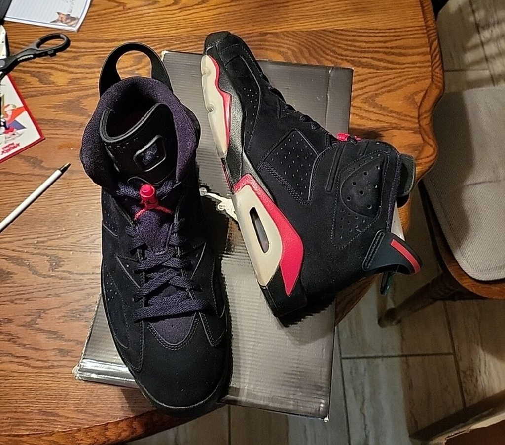 Giày Nike Air Jordan 6 Retro 'Varsity Red' 2010 384664-061 - Ảnh 4