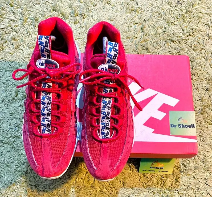 Alternative view of Giày Nike Air Max 95 TT Pull Tab 'Gym Red' AJ1844-600
