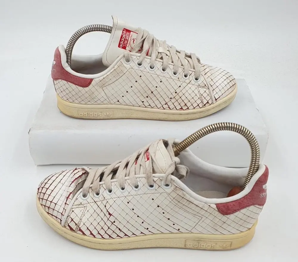 Giày Adidas Stan Smith 'Sliced White Red' S32258 - Ảnh 4