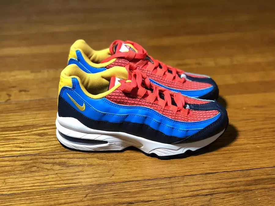 Giày Nike Air Max 95 Now GS 'Crimson Blue' AV2289-600 - Ảnh 3