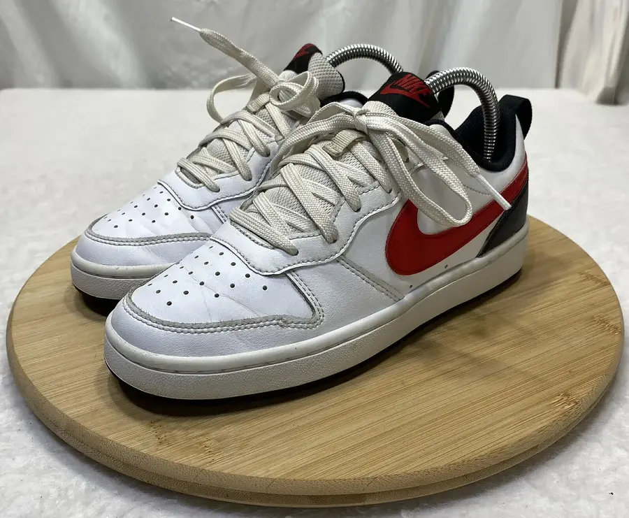 Giày Nike Court Borough Low 2 GS 'White University Red' BQ5448-110 - Ảnh 4