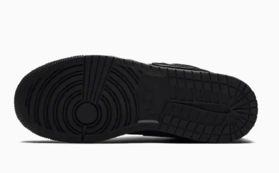 Giày Nike Air Jordan 1 Low GS 'Triple Black' 553560-056 - Ảnh 6