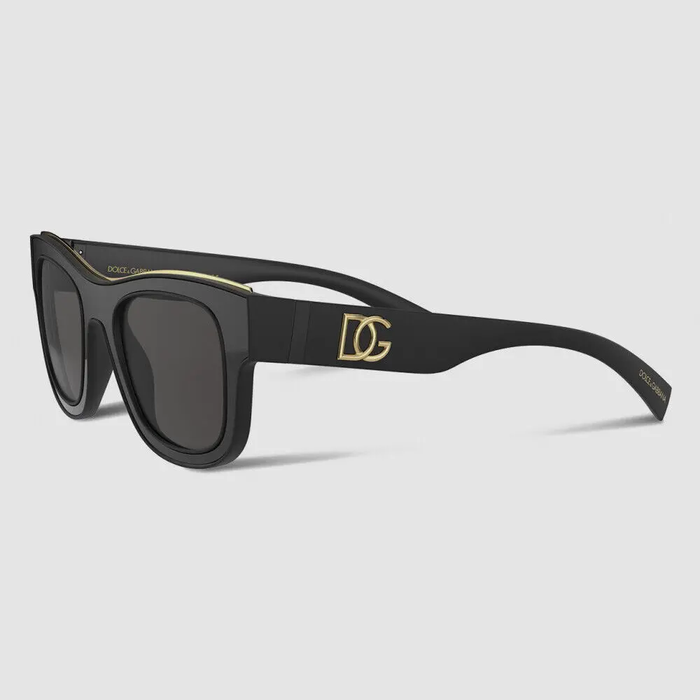 Kính Dolce & Gabbana Monogram 'Black' DG6140-25258G - Ảnh 3