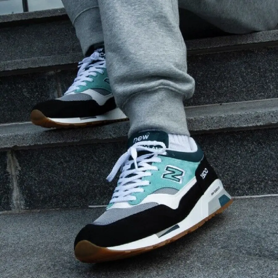 Alternative view of Giày New Balance 1500 MiE 'Teal Black' M1500LIB