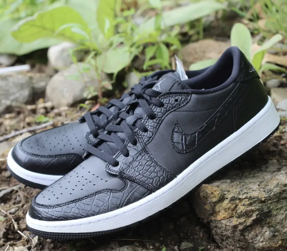 Alternative view of Giày Nike Air Jordan 1 Low Golf 'Black Crocodile' DD9315-003