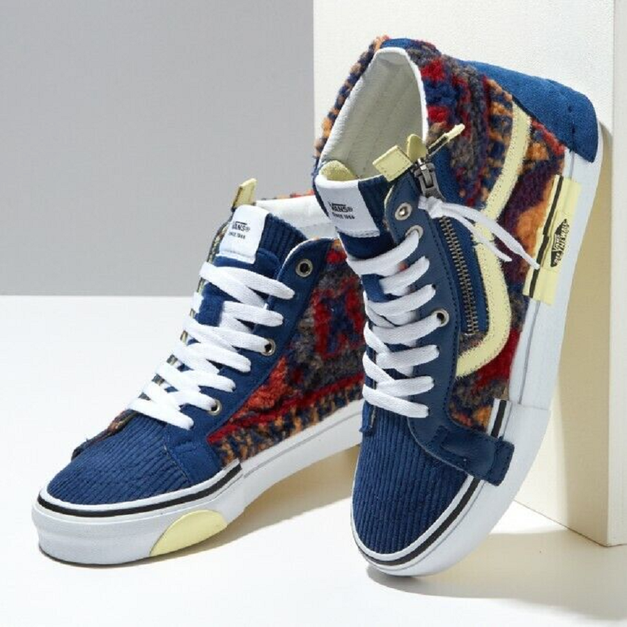 Giày Vans Shoes Skate shoes 'Blue Red' VN0A3WM1ABG - Ảnh 3