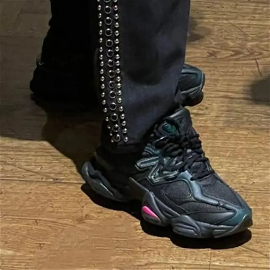 Giày New Balance 9060 Mowalola Burglarwear 'Black Teal Pink' U9060ML - Ảnh 4