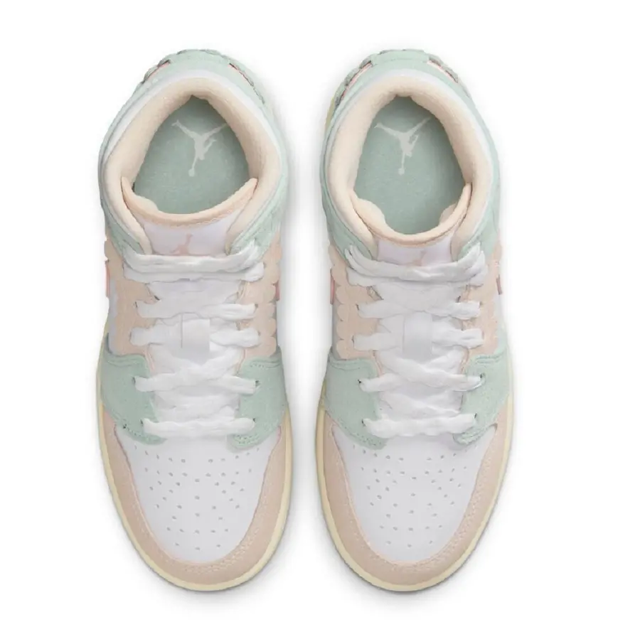 Giày Nike Air Jordan 1 Mid SE 'Pink Oxford Jade Ice' DZ5361-100 - Ảnh 6