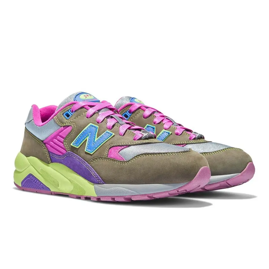 Giày New Balance 580 x Stray Rats 'Khaki Purple' MT580ST2 - Ảnh 5