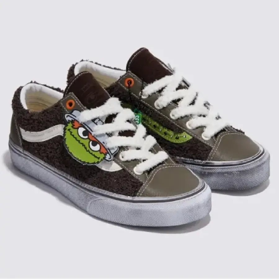 Giày Vans x Sesame Street 'Oscar the Grouch' VN0A54F6YJ7 - Ảnh 3