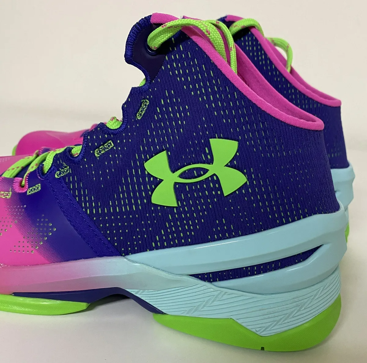 Giày Under Armour Curry 2 Retro GS 'Northern Lights' 2022 3026053-600 - Ảnh 6