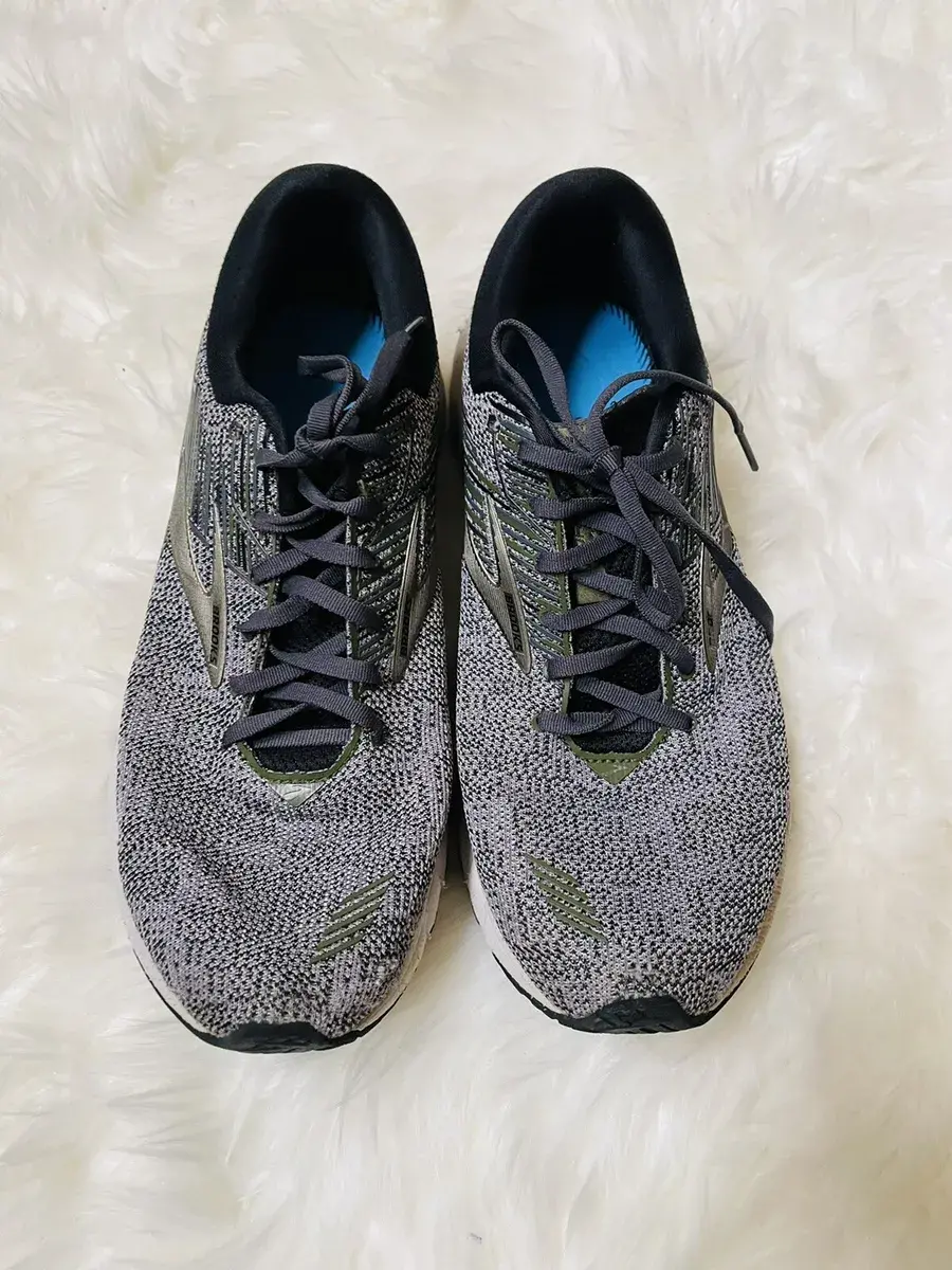 Giày Brooks Adrenaline GTS 19 Black Green Gray 1102941D-017 - Ảnh 5