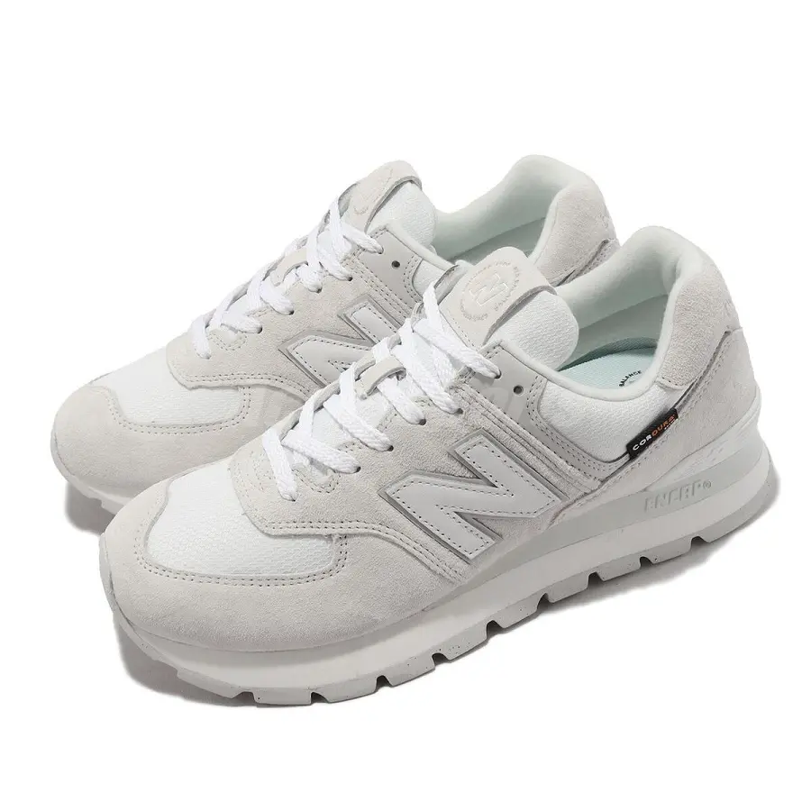 Giày New Balance 574 Rugged 'Light Grey White' ML574DI2 - Ảnh 4