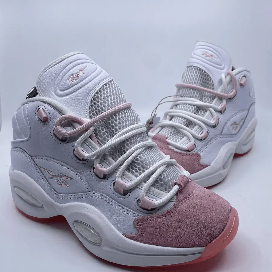 Giày Reebok Question Mid 'Pink Toe GS' GX9357 - Ảnh 3