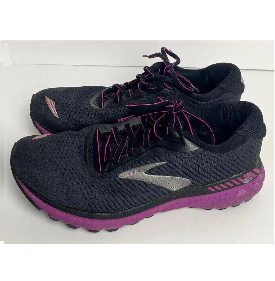 Alternative view of Giày Brooks Adrenaline GTS 20 Wide 'Black Purple' 1202961D-062