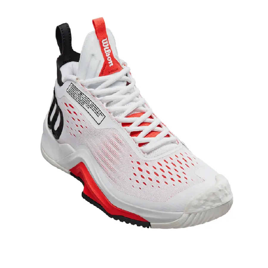Giày Wilson Rush Pro Tour MID 'White Black Red' WRS330610 - Ảnh 3