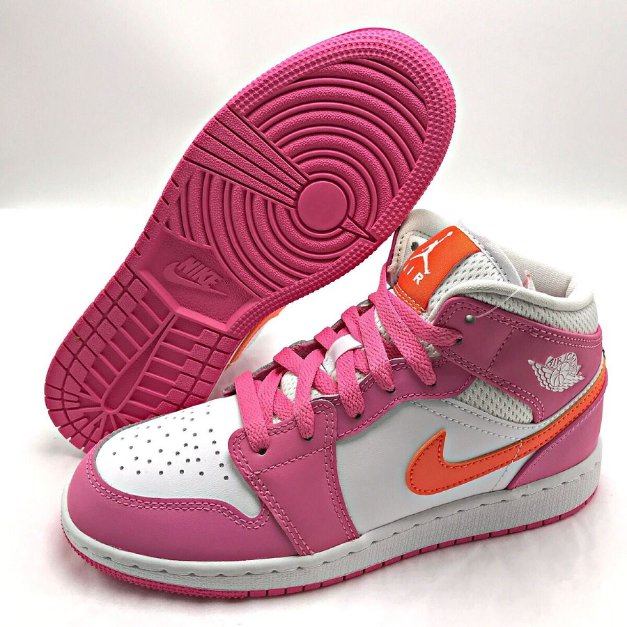 Giày Nike Air Jordan 1 Mid 'Pinksicle Safety Orange' DX3240-681 - Ảnh 2