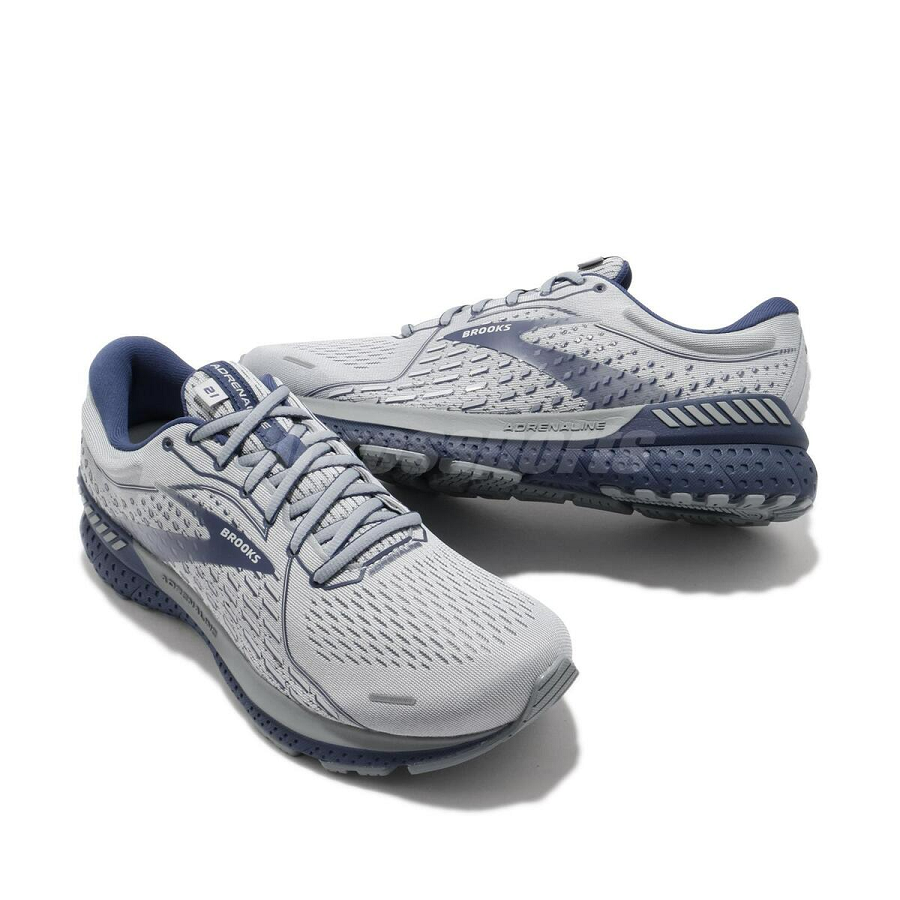Giày Brooks Adrenaline GTS 21 Grey Tradewinds 1103492E-006 - Ảnh 3
