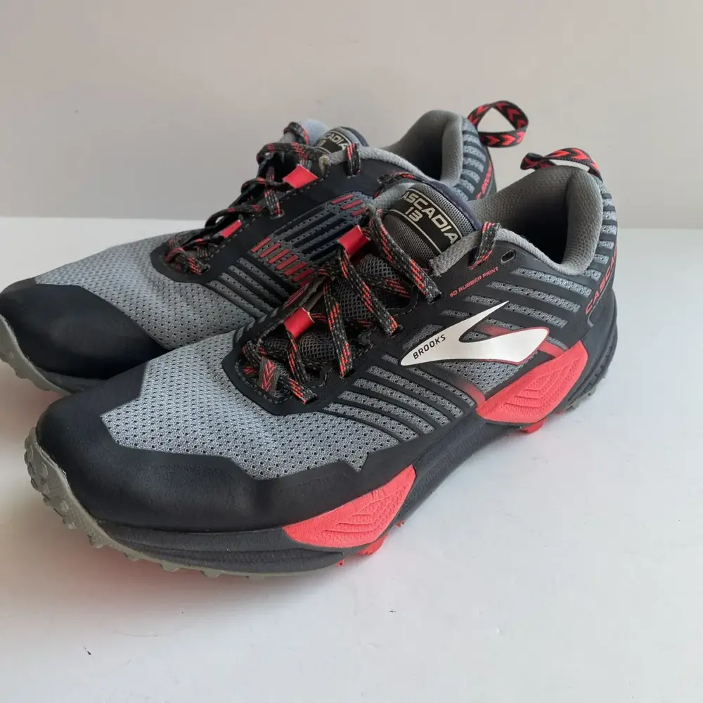 Giày Brooks Cascadia 13 Grey Pink 1202741B-091 - Ảnh 4