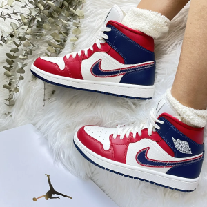 Alternative view of Giày Nike Air Jordan 1 Mid 'USA' DQ7648-600